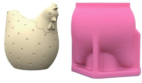 alloneslife Silikonformen, kreative Henne-Figur, Silikonform, einzigartige Huhn-Ornament-Silikonform für individuelle Gestaltung und Heimdekoration