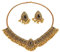 Bohemian Schmuck Set für Damen,Ethnischer Modeschmuck für Damen Ethno Schmuck Ethnische Vintage Statement Halskette Boho Mehrschichtiges Perlen Böhmische Vintage Ohrringe für Frauen Präsent(A)