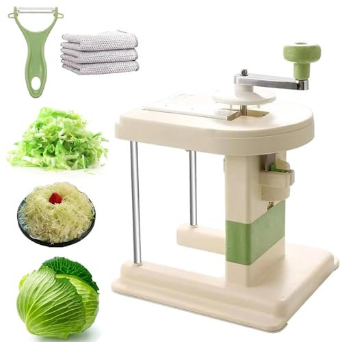 Multifunctional Cabbage Shredder and Slicer Machine, Cabbage Slicer Chopper Shredder, Upgrade Kitchen Slicer Sauerkraut Cutter Coleslaw Grater, with Interchangeable Blades (1pcs)