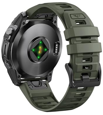 ANBEST Cinturino per Garmin Fenix 8 51mm/7X/7X Pro/6X/6X Pro, Cinturino 26mm Quick-fit Silicone per Fenix 5X/5X Plus/3/3 HR/Epix Pro 51mm/Descent MK1/MK 2/Enduro/2