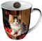 Ambiente Porzellan Tasse ca. 400ml Becher Bone China Mug Für Tee Oder Kaffee Herbst Winter Weihnachten Christmas Molly