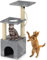 Rex & Roxy Cat Tree 90cm | Cat Scratching Post | Multi Level Tower for Cats | Trees For Indoor Cats with Playful Rope | Indoor Tree for Playing & Climbing | Scratch Friendly