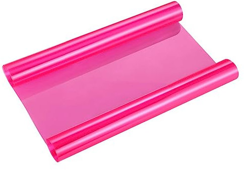 MUCKLILY Selbstklebende Scheinwerfer Tönungsfolie 30x120cm Pink Dehnbar Hitze und Wasserbeständig Rücklicht und Nebelscheinwerferfolie für Autoexterieur Lichtdurchlässigkeit 90
