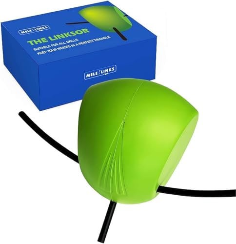 HoldOneLight Golf Swing Training Aid - Golf Training Ball - Unique Alignment Rod Head - Helps Train Proper Swing Mechanics, Arm Structure, Sure Set, and Alignment