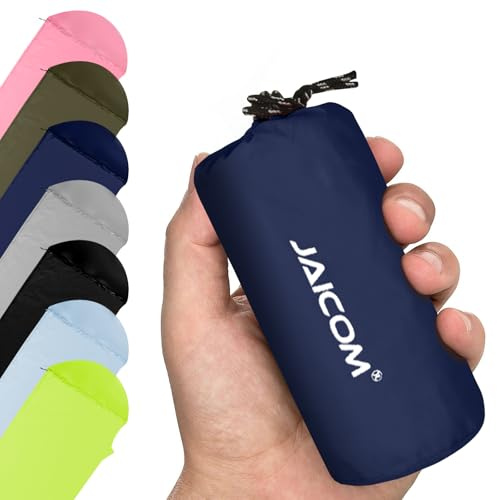 JAICOM Hüttenschlafsack Ultraleicht, Neuer Nylon Schlafsack Liner nur 150g | Kleines Packmaß & besonders weich Reiseschlafsack, Ideal für Backpacking, Hostels, Hütten Camping