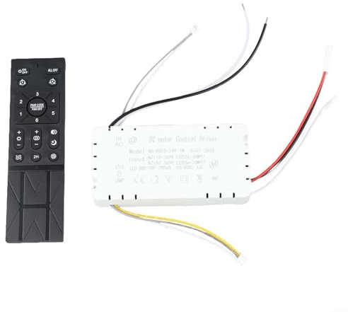Kit de control remoto inalámbrico para ventilador de techo con lámpara de control de 6 velocidades, transmisor y receptor para casa, oficina, hotel