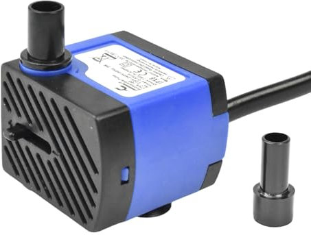 CONQUERALL 74 GPH piccola pompa per fontana, sommergibile, per esterni, 4 W, 2,46 m, per acquari, giochi d'acqua