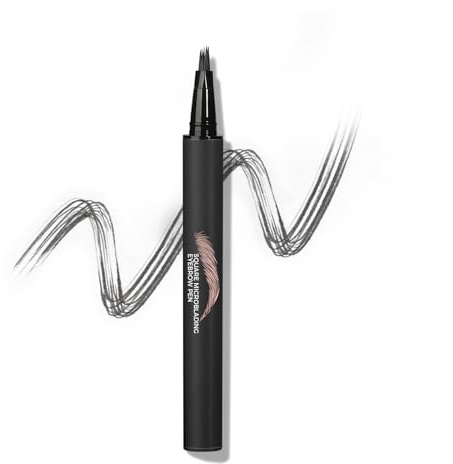 Anglicolor Crayon Sourcil,Pointe Pinceau Précise pour des Sourcils Naturels et Épais,Tenue Toute la Journée,Crayon Sourcils Microblading Facile à Colorer (03# SLATE BROWN)
