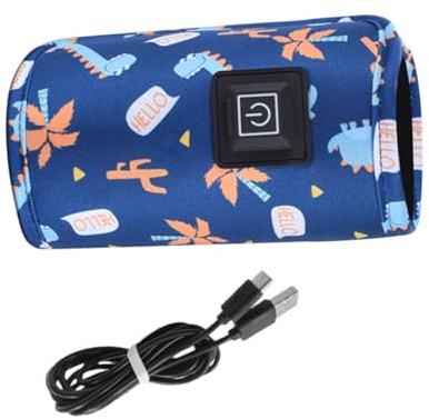 OSOLADY Portable USB Bottle Warmer Travel Milk Heater with Insulated Thermal Bag for Bottles Easy Operation and Convenient Feeding Go Random Color