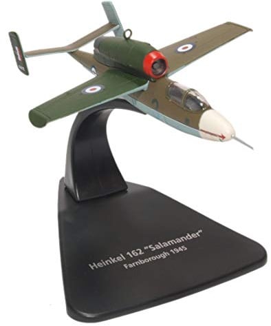 Oxford Diecast 1:72 Heinkel He162 Air Min 61 W.Nr.120072 RAF 1945 Collectable model AC076