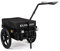 Duramaxx Big Mike - Remorque pour vélos, Capacité :70 L, Panier Amovible, Châssis en Acier, Traction : 40kg Max, Bâche imperméable, Utilisable comme Chariot à Main - Noir