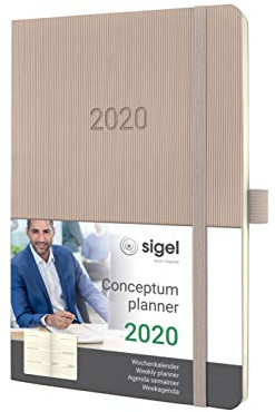 SIGEL C2030 Wochenkalender 2020, ca. A5, cremefarben, Softcover Conceptum - weitere Modelle