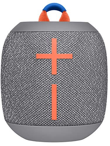 Ultimate Ears Wonderboom 2 Altavoz Inalámbrico, Graves Profundos, Sonido Envolvente de 360°, Impermeable, Conexión de 2 Altavoces para Sonido Potente, Batería de 13 h - Gris