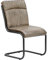 MASSIVMOEBEL24.DE Iron Label Freischwinger #03 52x62x89, Farbe:grau, Anzahl:1 Stück, Material:Echtleder