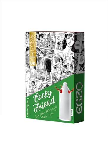 EGZO CF-10 Cocky Friend 1 Kondom Plus Stimulant mit bunten Stäben
