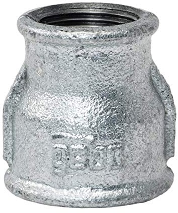 Reduziermuffe 2 x 1 1/4 IG/IG als Reduzierung geeignet für Heizung-, Wasser- und Gasinstallation - Fitting aus Temperguss feuerverzinkt - Formteil Nr.240