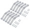 EYPINS Zinc Alloy Crystal Cabinet Handles, Modern Diamond Drawer Knobs for Kitchen Cupboard Wardrobe 128mm 10 Pack