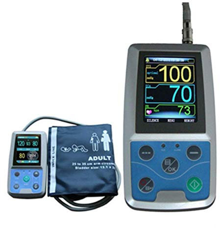 SISHUINIANHUA Monitor 24Hour Ambulatory Blood Pressure Monitor Holter Abpm50+3 Pcs Cuffs,PC Software,Child+Adult+Large Adult Cuffs,1 cuff