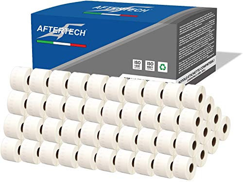 Aftertech 100x 11356 41x89mm Rollen kompatible Klebeetiketten (300 Etiketten/Rolle = 30000 insgesamt) für Dymo LabelWriter Seiko SLP Etikettendrucker S0722560 100x11356