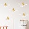 funlife bunt Regenbogen Wandaufkleber mit Einhorn, selbstklebend Wandsticker kleiner Regenbogen Wandtattoo für Kinder, Mädchen, Kinderzimmer, Babyzimmer, wasserdicht Wandbild 12 Bögen