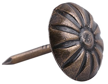 Tachuelas de tapicería de 100 Piezas, Clavos de tapicería, Clavos de Bronce para Muebles, Clavos Decorativos, Clavos, alfileres de Pulgar para sofá, sillón Cama(Verde 10 * 14 mm)