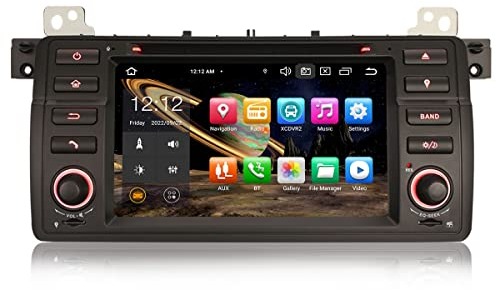 Erisin 7 Zoll 8-Kern 4GB RAM 64GB ROM Android 13 Autoradio Bluetooth GPS für BMW 3er E46 318i 320i M3 Rover 75 MG ZT Navigation wireless Carplay WiFi DAB+ Android Auto OBD2 DVB-T2 USB RDS CD Player 4G