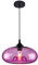 S-Cevada 28cm Bunt Glas Lampenschirm Hängelampe, Industrie Vintage Pendelleuchte E27 Loft Bar Deckenleuchte Pendellampe Für Küche Schlafzimmer Wohnzimmer Kronleuchter (Violett)
