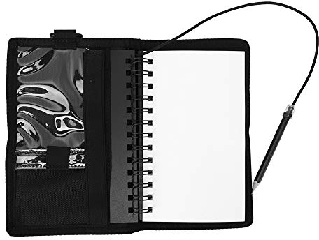 Focket Unterwasser-Notizbuch, PU Beschichtetes Nylongewebe Notizbücher für Feldnotizen Offenes Wasserbuch mit Bleistift, Wetterfest Feldnotizbuch Liniertes Notizbuch Gerätetauchen Logbuch