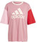 adidas Donna Essentials Big Logo Boyfriend Tee, Pink Strata / Bliss Pink / Shadow Red / Wonder Quartz, S