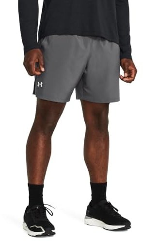 Under Armour Men's Launch Run 7-inch Shorts, (025) Castlerock/Castlerock/Reflective, Medium