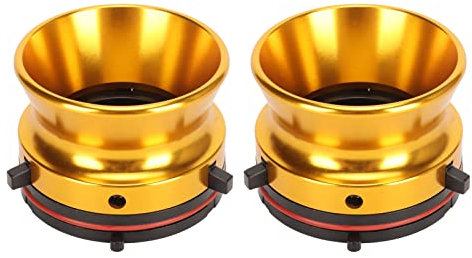1 Paar Nab-Hub-Adapter, 10-Zoll-Reel-to-Reel-Tonbandgeräte Nab-Rollen-Hub-Adapter für Studer ReVox, für Akai, für Teac-Aluminium-Nab-Hub-Gerät (Gold)
