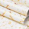 FunStick 60CM×5M Möbelfolie Marmor Weiss Selbstklebende Folie Möbel Creme Weiß Klebefolie für Möbel Marmor Tapete Weiß Klebefolie Marmoroptik Creme Küchenrückwand Weiß Gold Tapeten Küche Abwaschbar