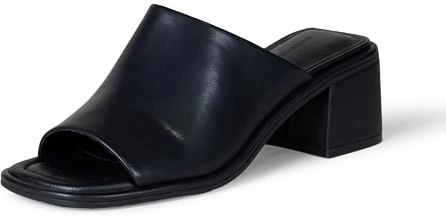 Amazon Essentials Mule con Tacco a Blocco Donna, Nero, 35 EU