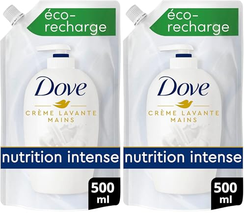 DOVE Savon Liquide Mains Original Soin des Mains Recharge 500ml (Lot de 2)