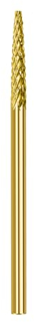 CGBE Fresas Torno para Uñas, Brocas Torno Uñas Profesional Grano Medio para Manicure Pedicure, Forma de Aguja, Brocas para Uñas Carburo de Tungsteno para Quitar Cutícula y Diamantes de Uñas