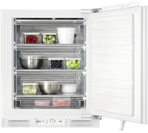 AEG - OAB6I82EF - 6000 Series Integrated Freezer, Upright Freezer, 95 Litres, 81.9cm, Fast Freeze, OptiSpace, Electronic Control, fresh Food with Frostmatic dB 40, 819x596x547mm, Class E