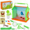 Bubuny Insekt Viewer Box, Forscherset Outdoor Insekten für Kinder, Lupe Insekten Sammelbox, Outdoor Exploration Spielzeug mit Insektenfänger, Becherlupe, Pinzetten, Pfeife mit Kompass