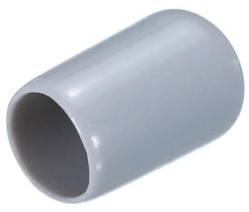 QUARKZMAN 15Pcs Embouts en Caoutchouc de 9 mm de Diamètre Intérieur en PVC Vinyle Gris pour Protéger Les Vis et Les Filetages