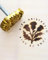 Branding Iron Custom Branding Iron for Wood Brass Stamp Wood Burning Stamp Gift for Craft Lovers (1inch/2.54cm)
