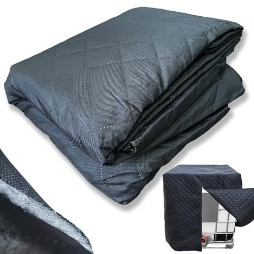 IBC Tank Abdeckung Thermohaube Frostschutz - Ibc Container Abdeckung, 1000L Wassertank Frostschutz, Verdickung Plus Baumwolle UV-Schutz, IBC Tank Zubehör Abzudecken Winter