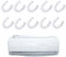 NentMent 10 Pack Air Conditioner Covers Inside Wall Mounted AC Unit Wind Proof Dust Cover Disposable Stretchy Clear Film for Mini Split Air Conditioners Heat Pump System Prevent Cold Air Through