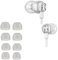 Ersatz Silikon Ohrstöpsel kompatibel mit Sennheiser CX 300S /CX 6.00BT /CX 5.00/CX 7.00 Momentum, Ersatzpolster In-Ear Ohrpolster Kopfhörer Aufsätze,4 Stück Polster (Transparent)