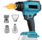 Akku-Heißluftpistole,Ersatz für Makita 18V BL1830 BL1850,mit Digitaler Bildschirm Zubehör Bis Zu 550°C, 4 Düsen,zum Entlacken, Löten, Schrumpfen (ohne Akku)