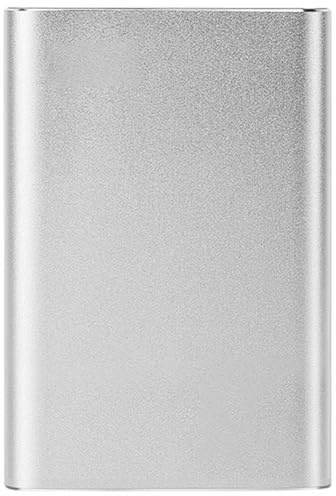 Giwnhvx Hard disk portatile USB 3.0 Hard disk esterno ad alta velocità USB 3.0 1TB di archiviazione Disco rigido portatile per PC desktop portatile argento