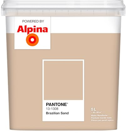 Alpina PANTONE Brazilian Sand – Wandfarbe im PANTONE-Farbton – 5 Liter