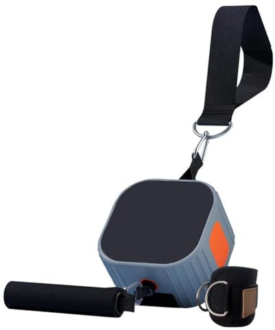 Cpolebev Multifunktionales Fitnessgerät, Widerstandsmaschine für Krafttraining, Umfassende Trainingsausrüstung für das Fitnessstudio, Orange/