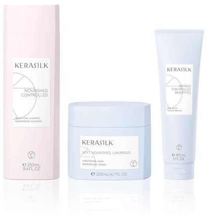 Kerasilk Locken-Pflegeroutine mit Shampoo, Maske & Lockenbalsam. Für lockiges Haar, Gegen Frizz