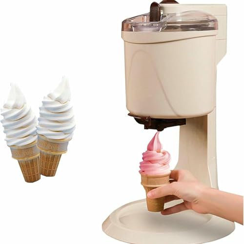 BGVYFXEZ Máquina de postres de helado, máquina de helado para el hogar, máquina de helado portátil, para hotel, bar, café