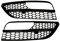 Griglia fendinebbia paraurti anteriore a nido d'ape compatibile con Audi A3 Standard 2012, 2013, 2014, 2015, 2016, accessori per auto.(Glossy Black)