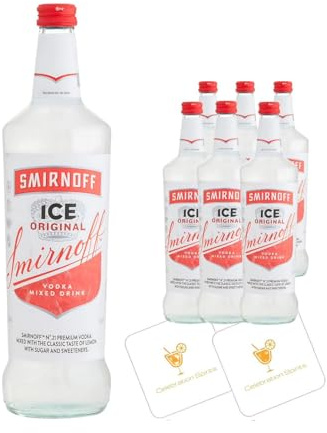 Smirnoff Ice Original Case | 6x700mls | + 2 Celebration Spirits Beer Mats